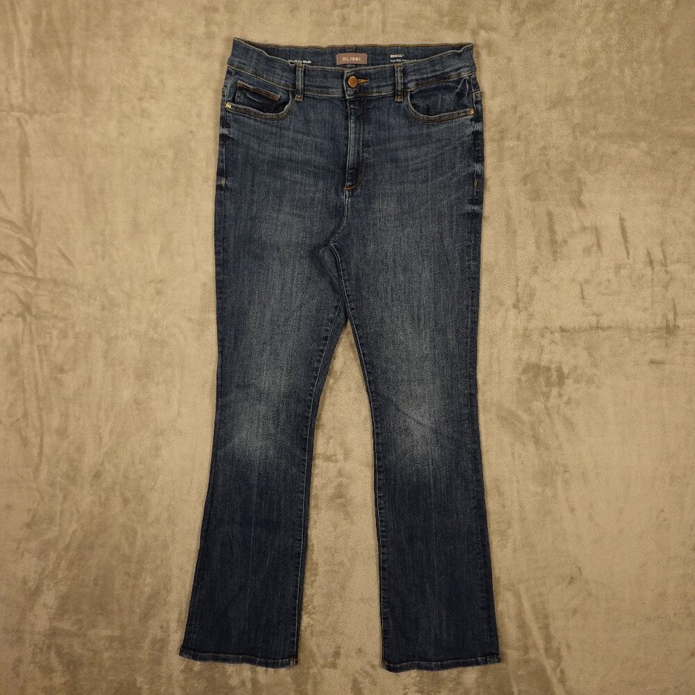 DL1961 Bridget High Rise Instasculpt Bootcut Jeans women's 32 blue denim salvage